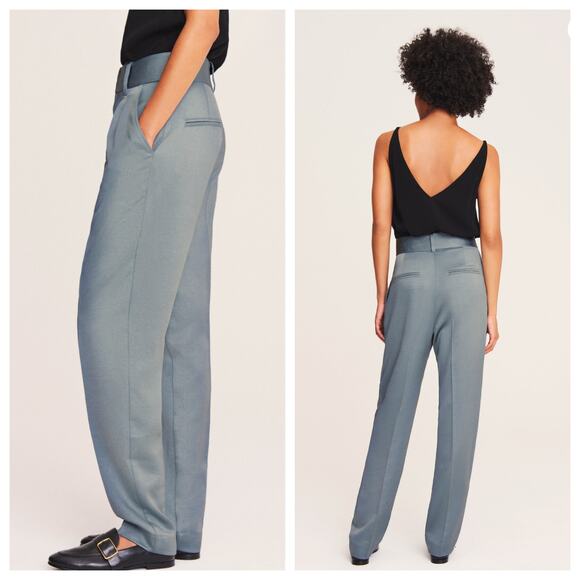 BA&SH Wonka Trouser Pants in Jade Green Sz S - Picture 1 of 11